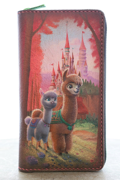 アルパカの王子とお姫様の長財布