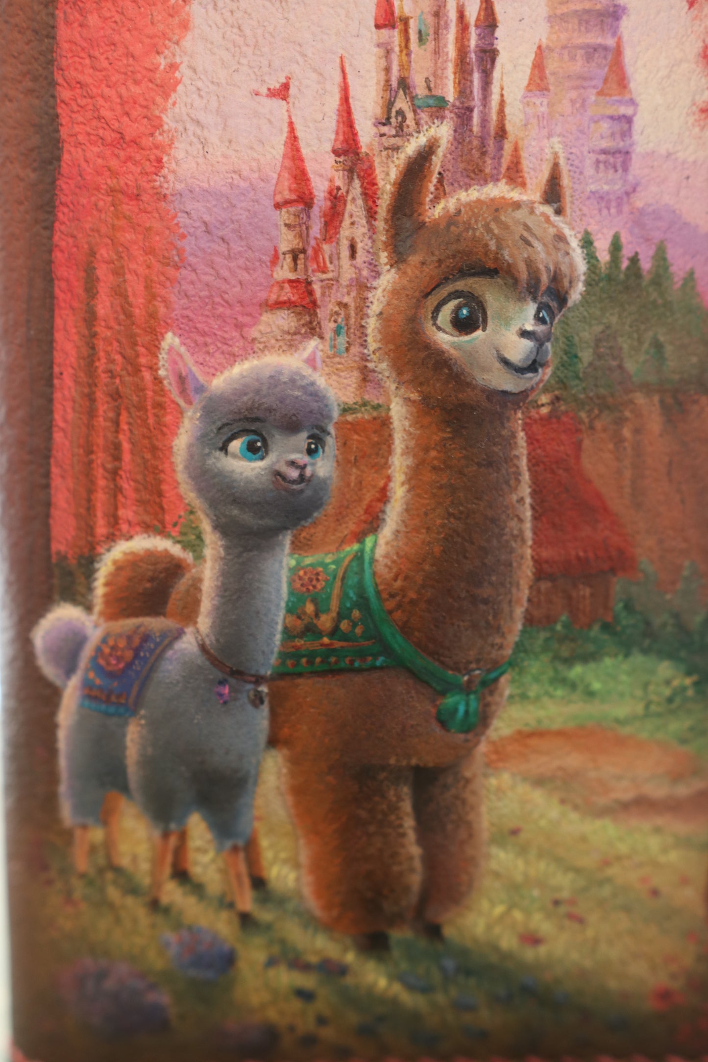 アルパカの王子とお姫様の長財布