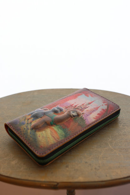 アルパカの王子とお姫様の長財布