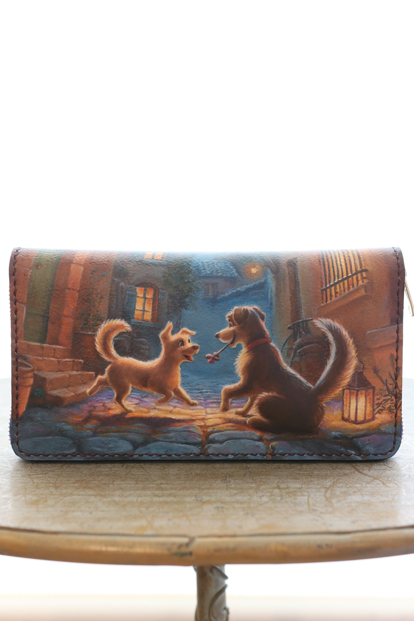 プロヴァンス地方の2匹の犬の長財布