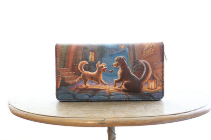 プロヴァンス地方の2匹の犬の長財布