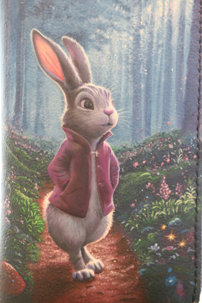 アリスの世界にまぎれ込んだウサギの長財布