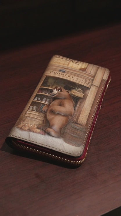 セレクトショップの店員さんがクマの長財布